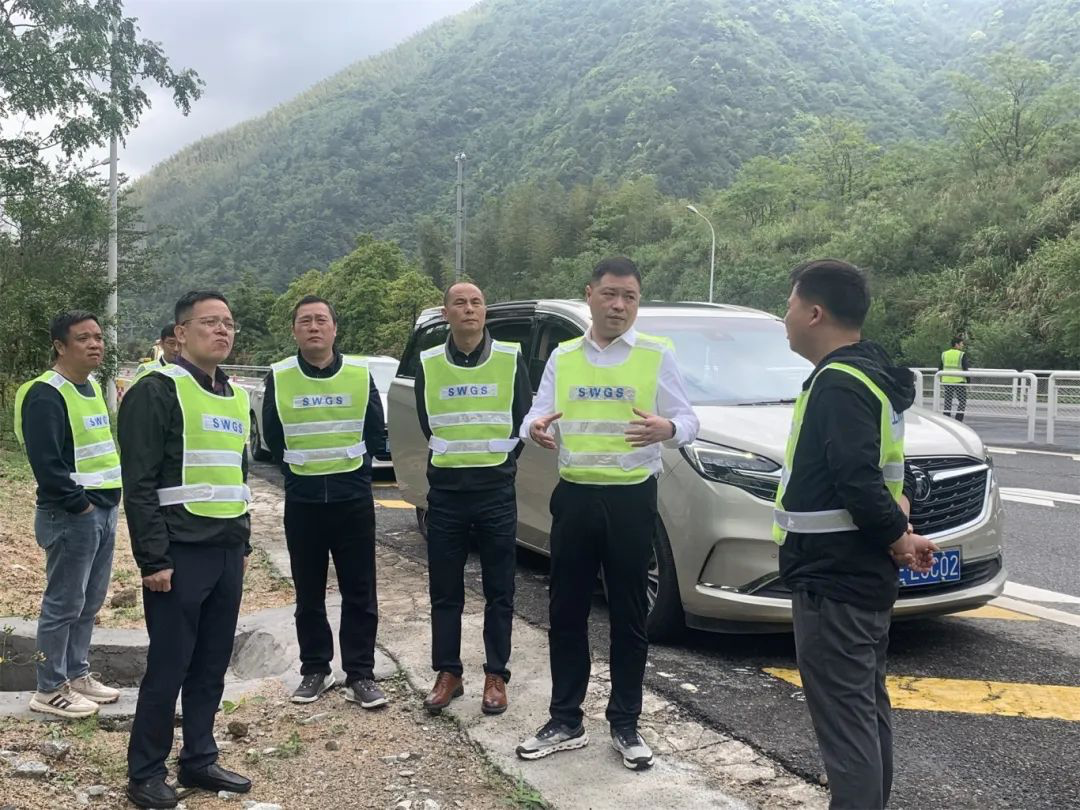 江宇督导上武高速清静生产及防汛事情